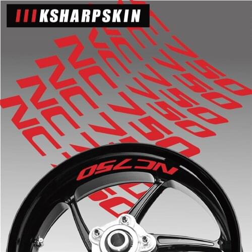Motorcycle wheel stickers decorative decals reflective waterproof trend frame decals for Honda NC750 nc 750