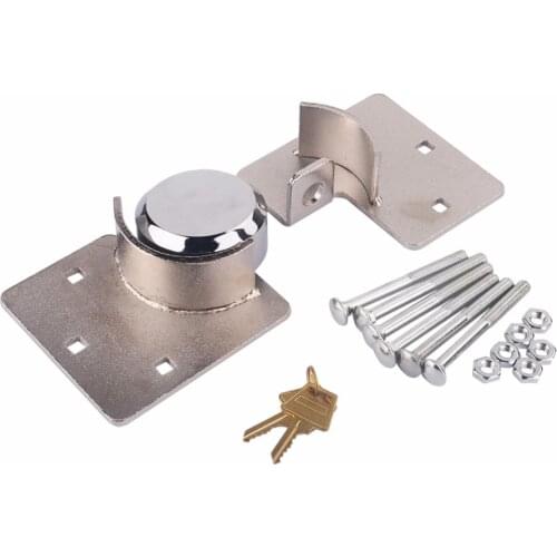 Hidden Shackle Padlock and Hasp Includes Bolts-Heavy Duty RV or Van Lock-Vending Machines and Storage Building