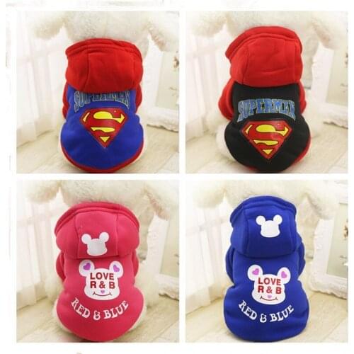 2019 New Autumn/winter Pet Dog Clothes Jacket 100% Cotton Four Feet Cartoon Sportswear for Cat Dog Puppy Clothing Free Shipping