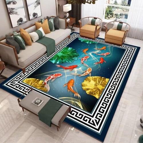 Luxury Nordic 3D Printing Carpets for Living Room Bedroom Area Rugs Geometric Cartoon pattern Rug Alfombra Home Office Floor Mat
