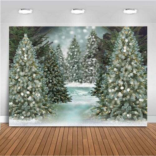 Christmas backdrop for photography Winter wonderland background for photo studio Christmas Tree Back drop for photobooth vinyl