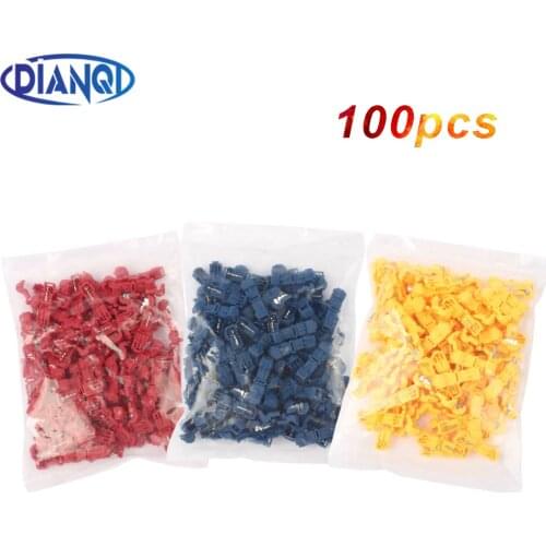 DIANQI Wire Cable Connectors Terminals Crimp Lock Quick Splice Electrical Car Audio 22-10AWG 0.5mm-6mm T1 T2 T5