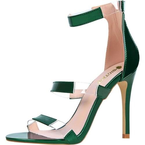 Summer New Womens Shoes Fashion Transparent High Heel Stiletto Wild Female Sexy Nightclub Sandals