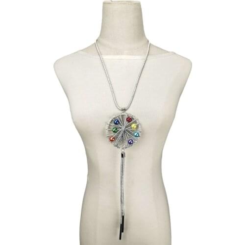 UKEBAY New Luxury Pendant Necklaces Women Pearl Necklace Tassel Long Neklaces Female Clothes Accessories Wedding Party Jewelry