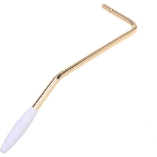 Wilkinson 5mm Push-In Strat Tremolo Arm Bridge Whammy Bar for Wilkinson and Other Imported Guitar, Gold with White tip