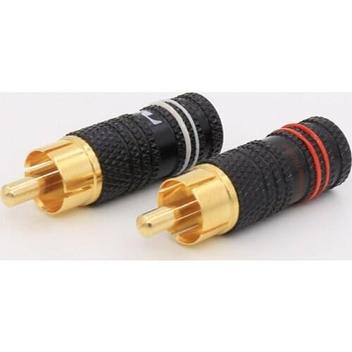 High quality 24K Gold plated Hi-End RCA plug connector