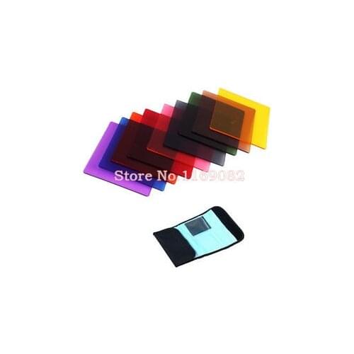 12pcs Full Colour Square Filters bag case Set Kit With Case New for Cokin P Series