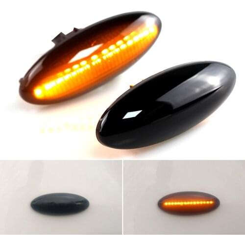 2X Dynamic Led Side Marker Flowing Turn Signal Light Panel Lamp Error-free decoding for Toyota Auris MK1 E150 03.2007-04.2010