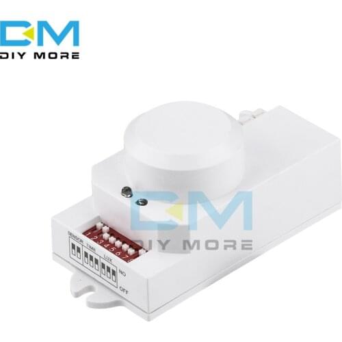 AC 85V-250V 5.8GHz Microwave Radar Sensor Switch Body Motion Detector for LED Light Sensors Switches