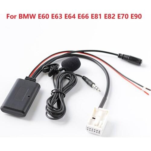 Car Bluetooth 5.0 Stereo Audio AUX Input Cable MINI Plug For BMW E60 E63 E64 E66 E81 E82 E70 E90