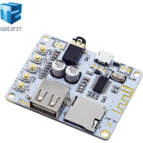 Bluetooth Audio Receiver board with USB TF card Slot decoding playback preamp output A7-004 5V 2.1 Wireless Stereo Music Module