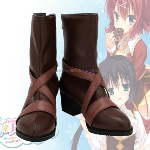 Amairo Islenauts Masaki Gaillard Cosplay Boots Brown Shoes Custom Made Any Size