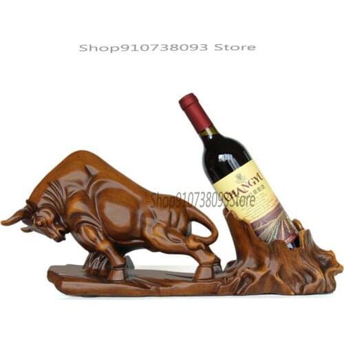 Tuohuangniu Red Wine Shelf Decoration Creative American Wine Support Crafts Wine Bottle Storage Shelf Living Room Decoration