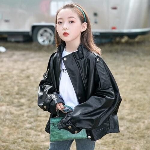 Girls Babys Kids Coat Jacket Outwear PU Winter Autumn Thicken Warm Overcoat Top Outdoor Sport Birthday Gift Childrens Clothing