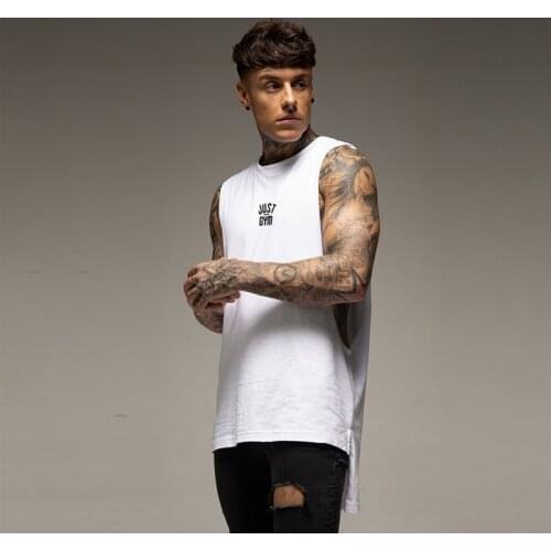 Brand Mens Cotton Musculation Workout Tank Top Gym Fashion Clothing Bodybuilding Fitness Singlets Sleeveless Casual Sports Vest