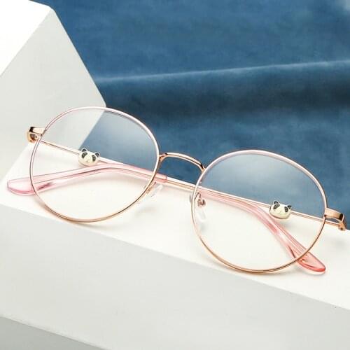 Trendy Office Anti Blue Light Oversized Glasses Computer Women Blue Blocking Gaming Big Size Moon Eyeglasses Alloy Frame