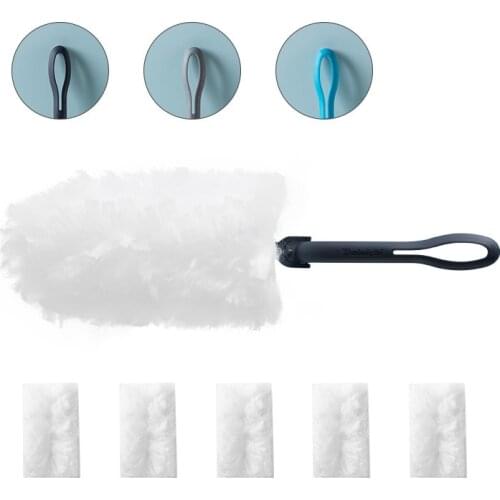 1 Set Disposable Soft Duster Set with Refill Electrostatic Adsorption 22 PCS Nonwovens Whisk Not Easy to Raising Ash WWO66