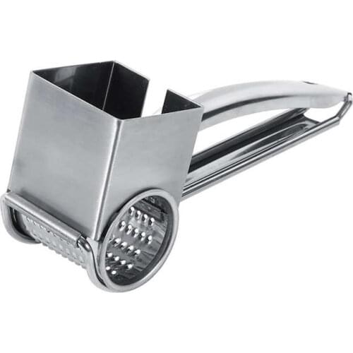 Stainless Steel Multifunctional Kitchen Craft Rotary Cheese Grater 1 Drums Slice Shred Tool