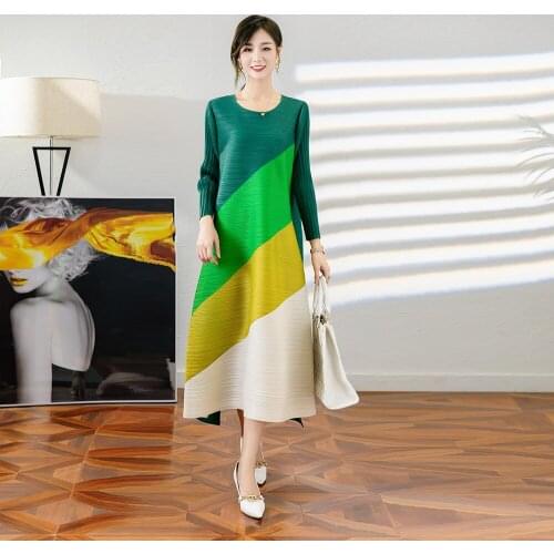 Длинные летние платья NOBLE PLEATS China At AliExpress