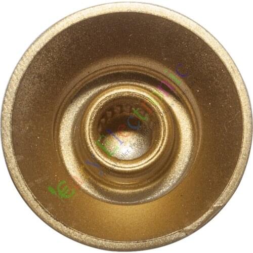 Wholesale and retail 100pc 26mm Pedal Top skirted Gold knob Guitar tube Amp Volume Tone audio parts free shipping