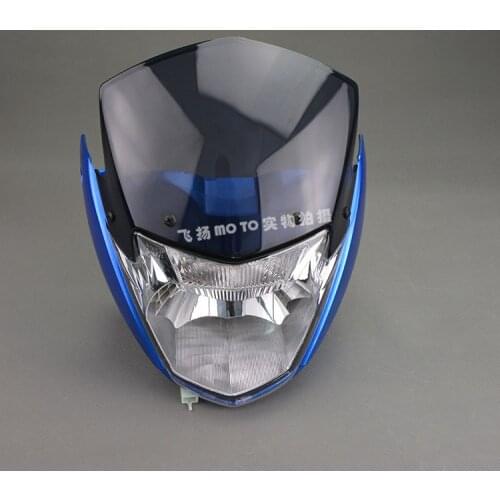 Motorcycle Front Head Light for Yamaha YBR125 YBR125K Headlight Motorbike Parts Light Assembly With Headlight Fairing Windshield