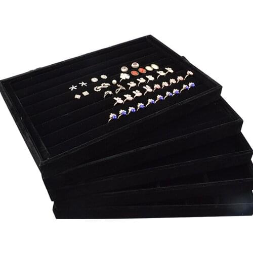 Jewelry Trays Jewelry Display Holder Bracelet Ring Earring Necklace Pendant Box Case Jewelry Storage Organizer