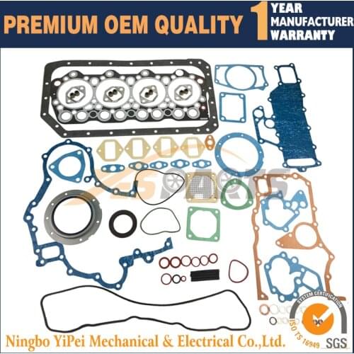 Full Gasket Kit For Mitsubishi 4D35 4D35T Engine Overhaul Rebuild Kato Excavator