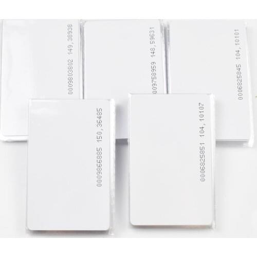 50PCS/Lot Smart Card Proximity Card RFID 125KHZ EM4100 TK4100 RFID TAG ID Card for Access Control Time Attendance