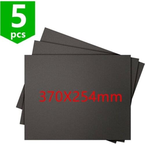 SWMAKER 5pcs 3D Printing Build Surface sticker 370X254mm for Black Widow 3D printer Square Black sheet super stick sheet