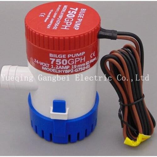 Bilge pump 24v 750gph G750-24 24VDC rule water pump used in boat seaplane motor homes houseboat