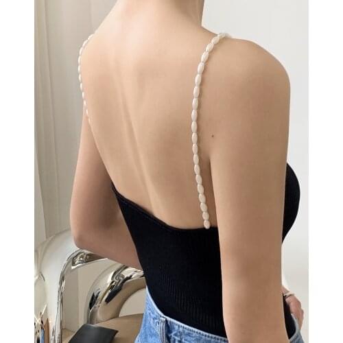 Spring woman beautiful pretty top with pearls