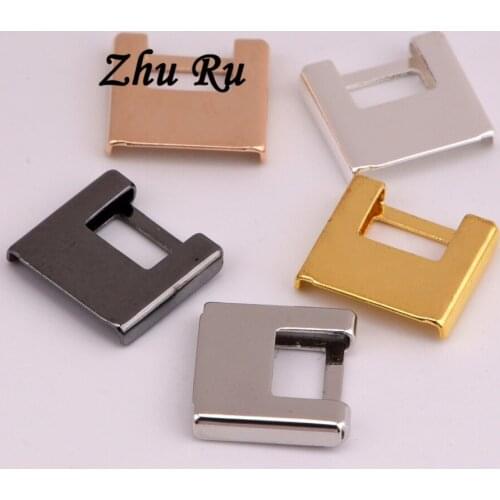ZHU RU 20pcs/lot Trapezoidal copper buckle DIY briefcase shape Jewelry Findings Accessories fit jewelry making connection