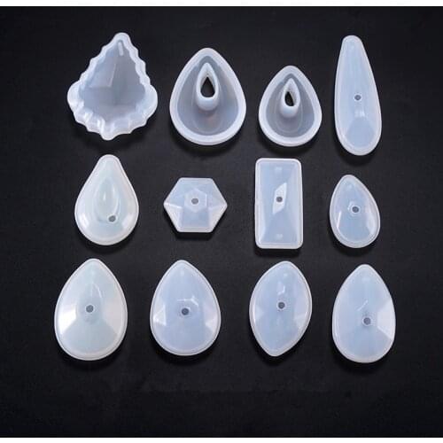 1 PCS DIY Transparent Necklace Pendant Silicone Mold Liquid Crystal Epoxy Silicone Moulds DIY Jewelry Tools
