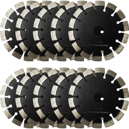 10pcs/lot 5"x7/8"mm Predominant laser saw blade for reinforced concrete,masonry, brick ,wall ,concrete tools, Long life