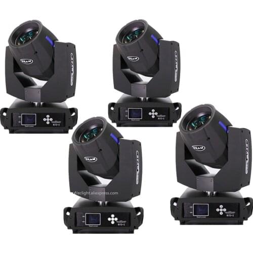 4pcs with Flight Case Sharpy beam 230 beam 7R Moving Head light 16 Facet Prism Stage Lighting DJ Club beam wash effect
