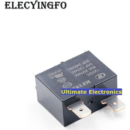 5pcs JQX-102F-12VDC HF102F-12VDC 20A Air conditioning relay