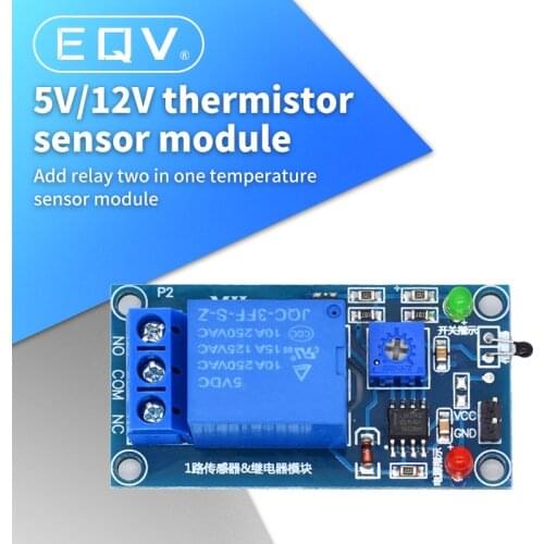 5V/12V Thermal Sensor Module 1 Channel Relay Module Combo Module Thermistor Temperature Sensor Module
