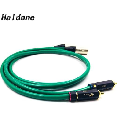 Haldane Pair Type- BR-109 RCA to XLR Balacned Audio Cable RCA Male to XLR Male Interconnect Cable with MCINTOSH USA-Cable