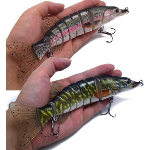 CATCHSIF 2PK Lipless 8-segments Crank Swimbaits 70g Super Soft and Flexible fin Tail Hard Fishing Lures