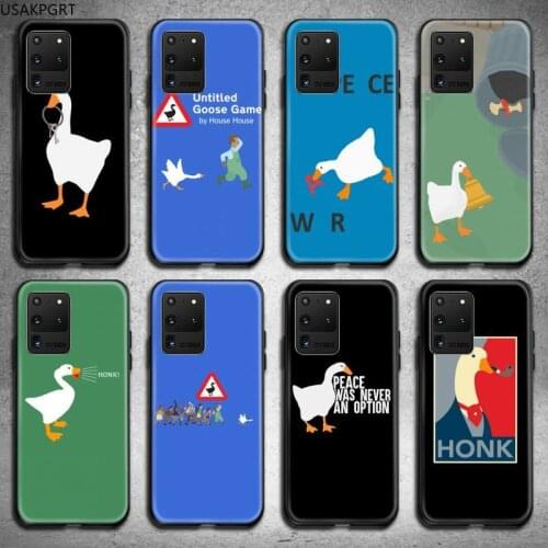 Duck Goose Game Phone Case for Samsung S20 plus Ultra S6 S7 edge S8 S9 plus S10 5G lite 2020