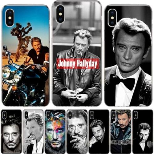Johnny Hallyday Music Black Phone Case For Iphone SE2020 12 Mini 11 Pro Max X XS XR 8 7 6 6S Plus 5 5S SE Cover Shell Coque