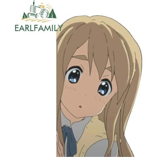 EARLFAMILY 13cm x 7.9cm for K-on Peek RV Car Stickers Motorcycle Decal Vinyl Car Wrap Funny Windshield Laptop Waterproof Decor