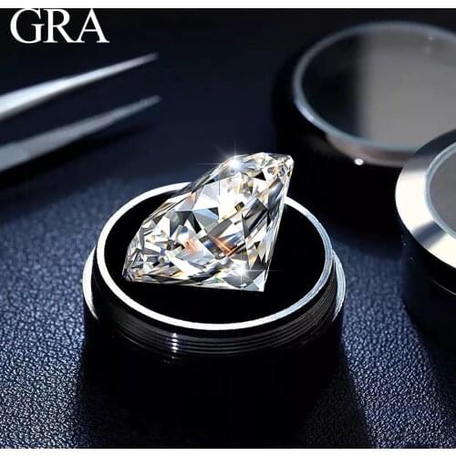 0.1ct To 8ct D Color VVS1 Round Shape Moissanite Stones Brilliant Cut Pass Diamond Tester Loose Gemstone For Women Jewelry Gem