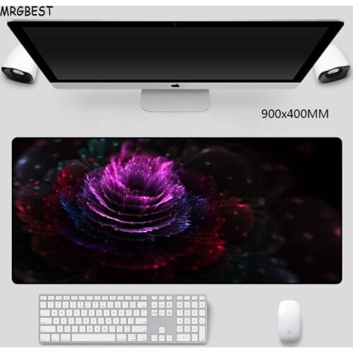 MRGBEST Mouse Pad Large Light and Flower Pads Comfortable Nature Rubber Laptop Desk Mat Cover Your Hand Softy for Game Player