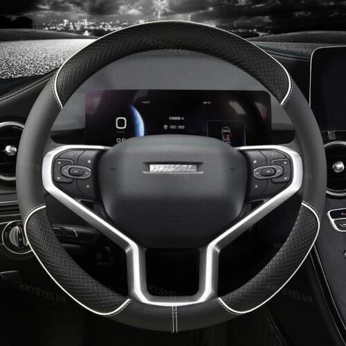 Leather Steering Wheel Cover Car-styling for Great Wall Haval Hover H1 H3 H6 H2 H5 C50 C30