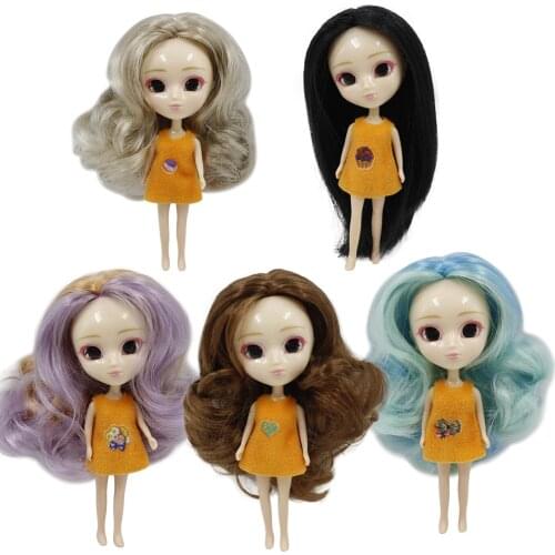 DBS mini Pullip doll 11cm like BJD a variety of hair color hairstyle clothing random girl gift toy