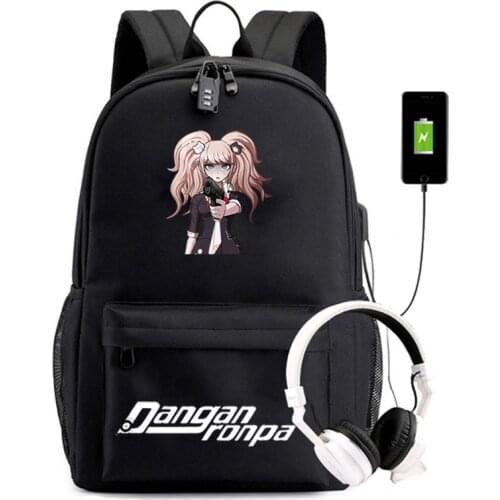 Fashion Backpack Bag Anime Danganronpa monokuma Backpacks Kids Boys Girls School Bag Travel Laptop Daypack Schoolbag Satchel