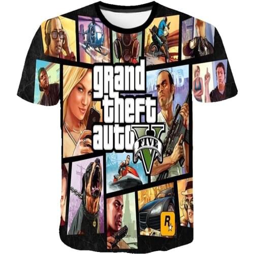 Mens cartoon printed T-shirt, 3D short sleeve T-shirt, round neck casual T-shirt, large digital printed T-shirt, 110-6xl