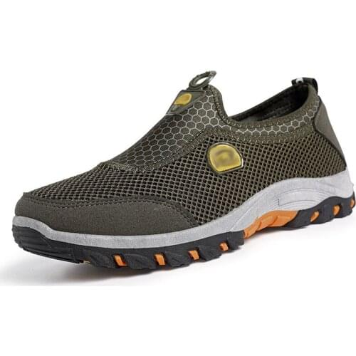 New mesh shoes sports shoes mens summer breathable mens shoes non-slip wear-resistant mesh shoes outdoor hiking shoes
