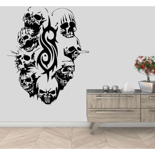 Underground Band Evil Clown Mask Logo Wall Decal Sticker Band Artist Home Living Room Decoration Removable A001999